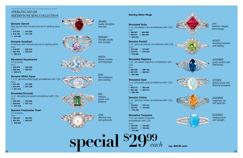 avon birthstone rings